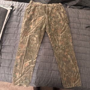 Men’s 34x34 Abercrombie & Fitch Forest Camo Workwear Pants